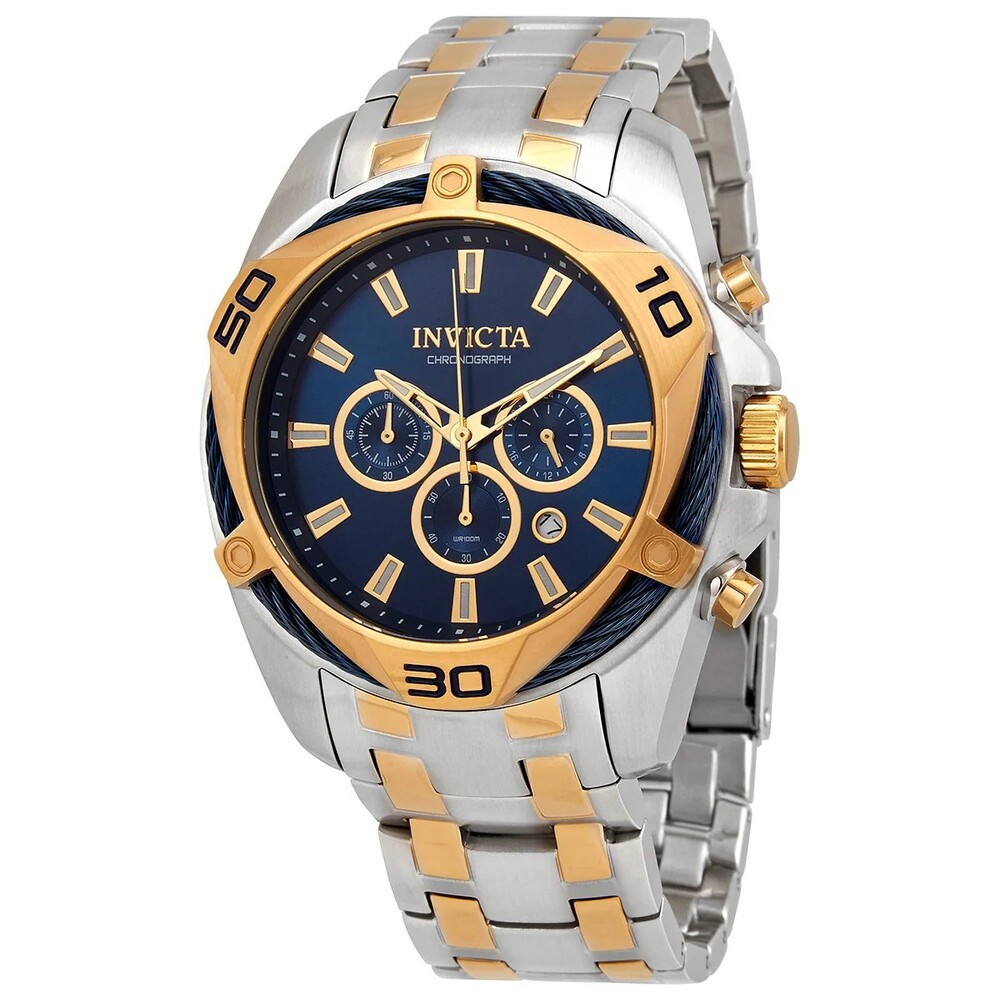 Invicta Bolt Chronograph Quartz Blue Dial Men's Watch 34125 - Blue